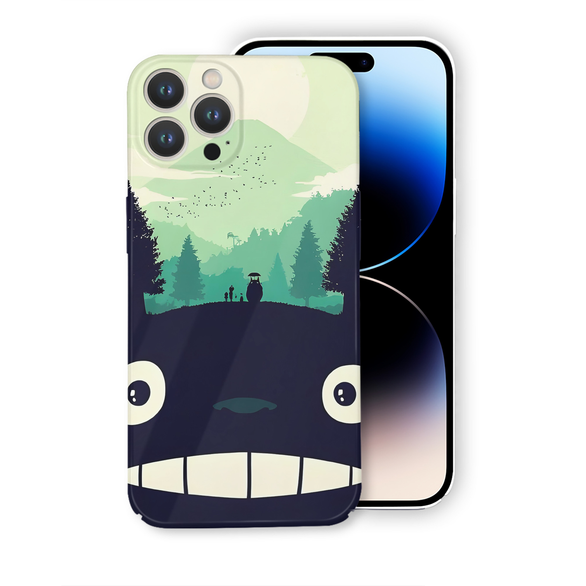 （画像用） となりのトトロ 草壁メイ 草壁サツキ My Neighbor Totoro Satsuki Kusakabe Mei Kusakabe 【iPhone 14シリーズ対応】ハードケース